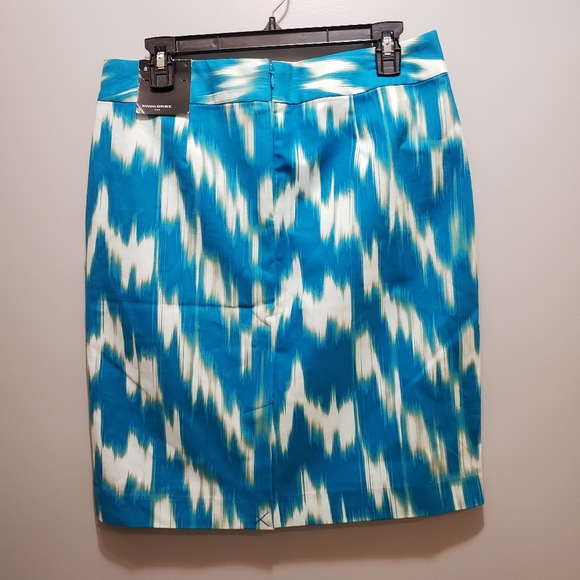 Banana Republic Blue / Emerald Pencil Skirt NWT 8 - Picture 5 of 11